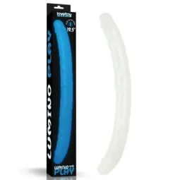 LOVETOY Lumino Blue Light двусторонний дилдо 47 см