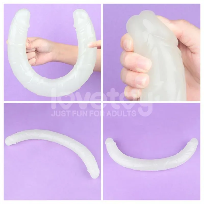 LOVETOY Lumino Blue Light topeltdildo 47 cm
