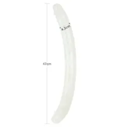 LOVETOY Lumino Blue Light topeltdildo 47 cm