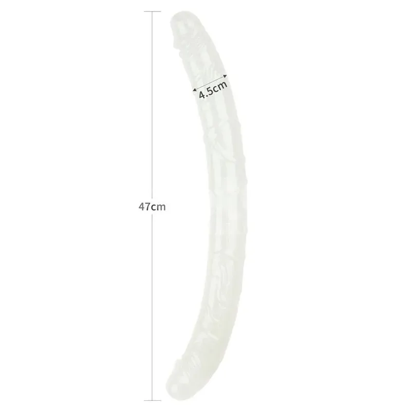 LOVETOY Lumino Blue Light topeltdildo 47 cm