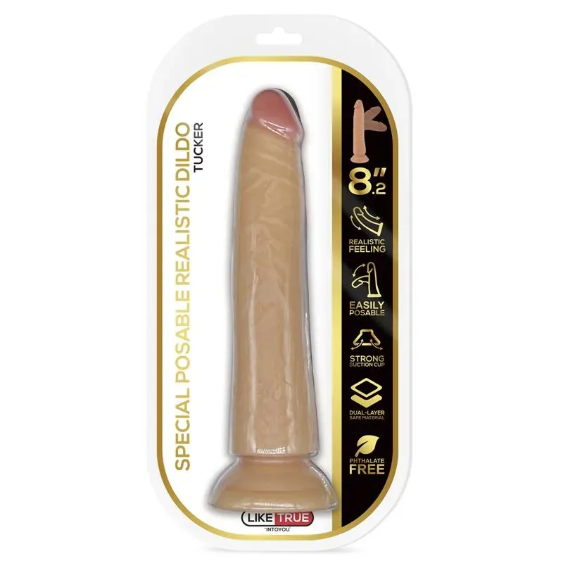LIKETRUE Tucker realistlik painutatav dildo 21 cm