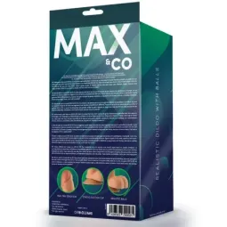 MAX & CO Saul realistlik dildo munanditega 21 cm