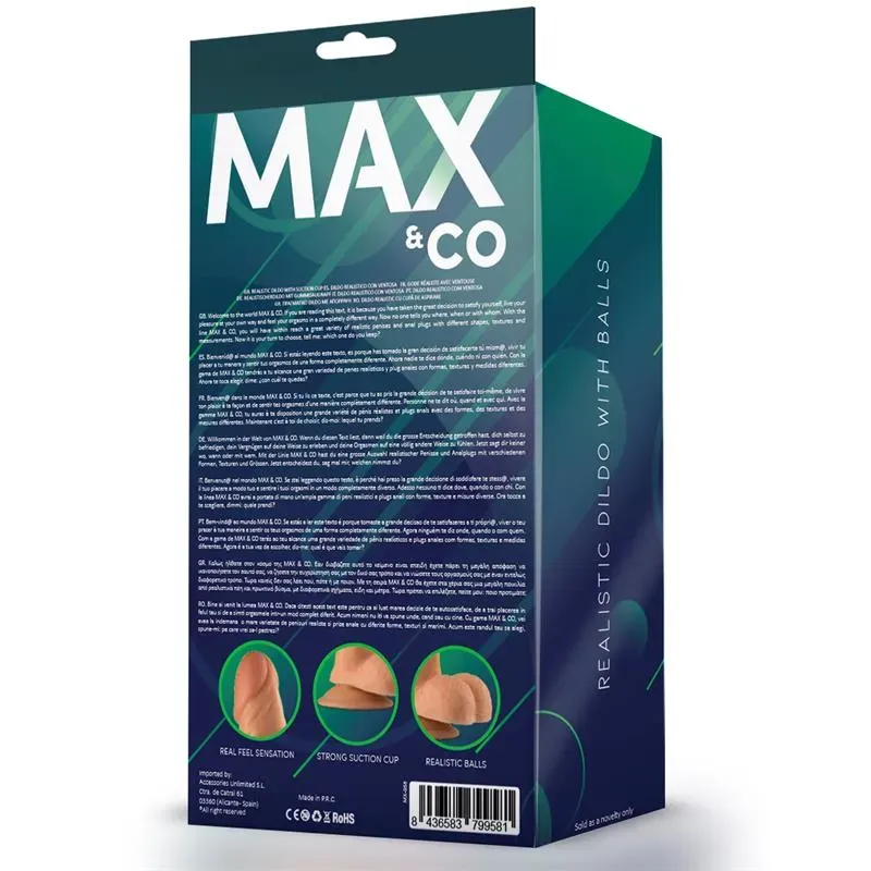 MAX & CO Saul реалистичный фаллоимитатор 21 см
