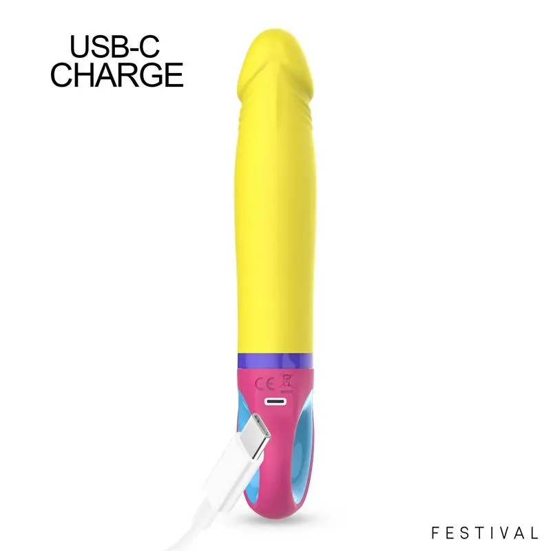 FESTIVAL Lumix вибратор, 10 режимов, USB-C