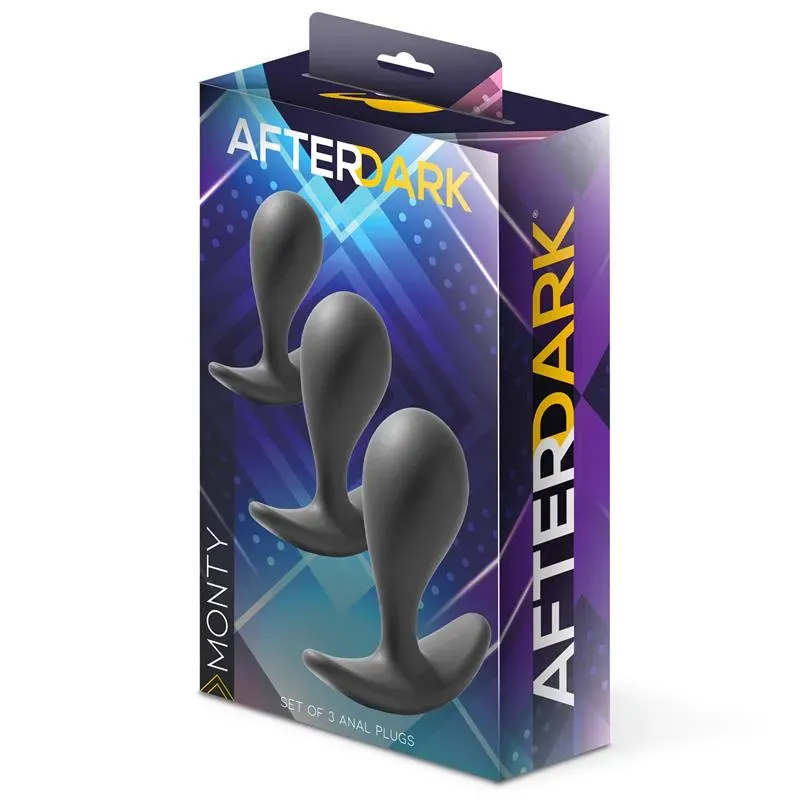AFTERDARK Monty набор анальных пробок, 3 шт