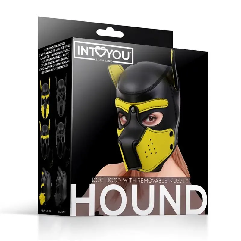 INTOYOU BDSM LINE Hound маска собаки из неопрена