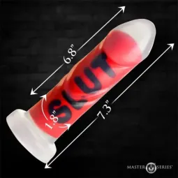 MASTER SERIES Dildo Slut silikoondildo iminapaga
