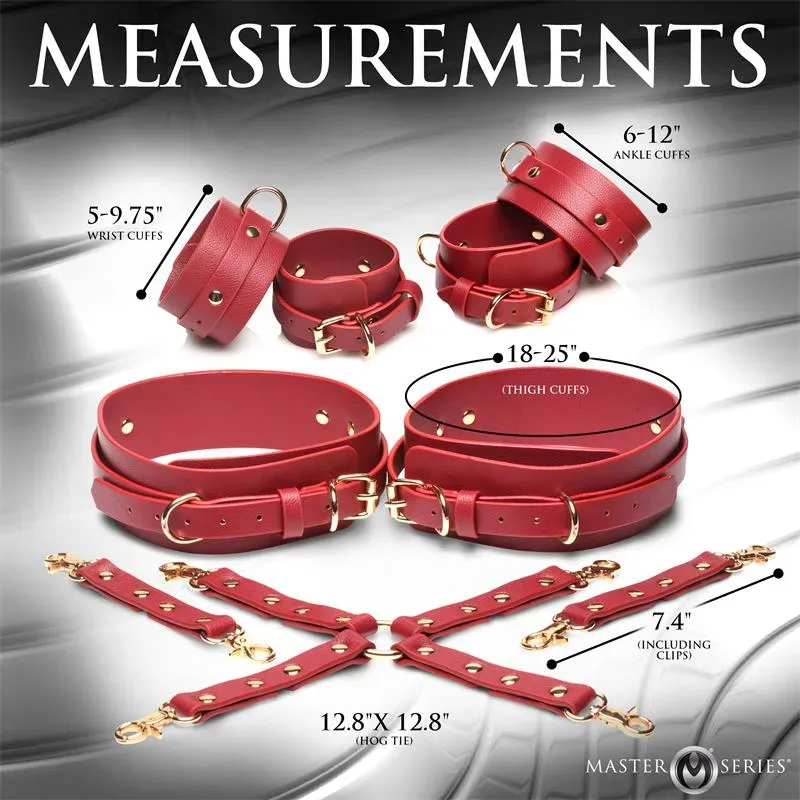MASTER SERIES Crimson Captive комплект для бондажа