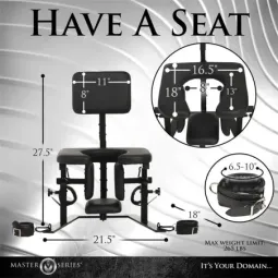 MASTER SERIES Pleasure Throne oraalseksi tool
