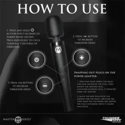 MASTER SERIES Thunderstick Pro wand-vibraator