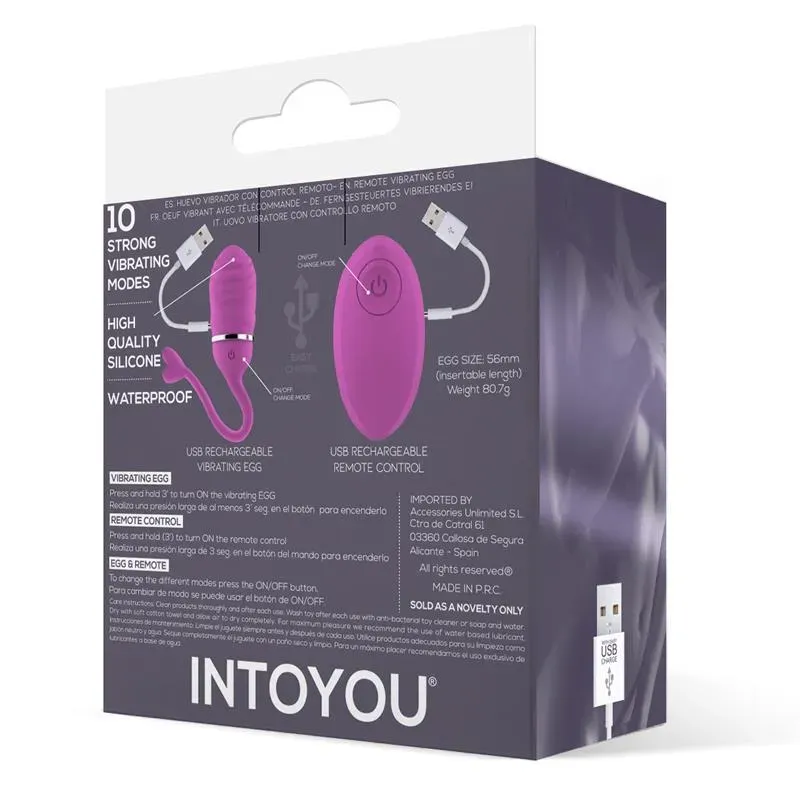 INTOYOU Odise puldiga vibromuna, silikoon