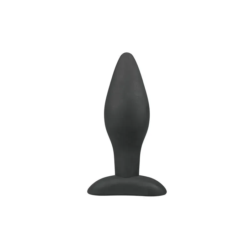 EASYTOYS Large Black анальная пробка из силикона