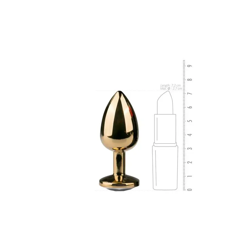 EASYTOYS Metal Butt Plug No.1 анальная пробка, золото