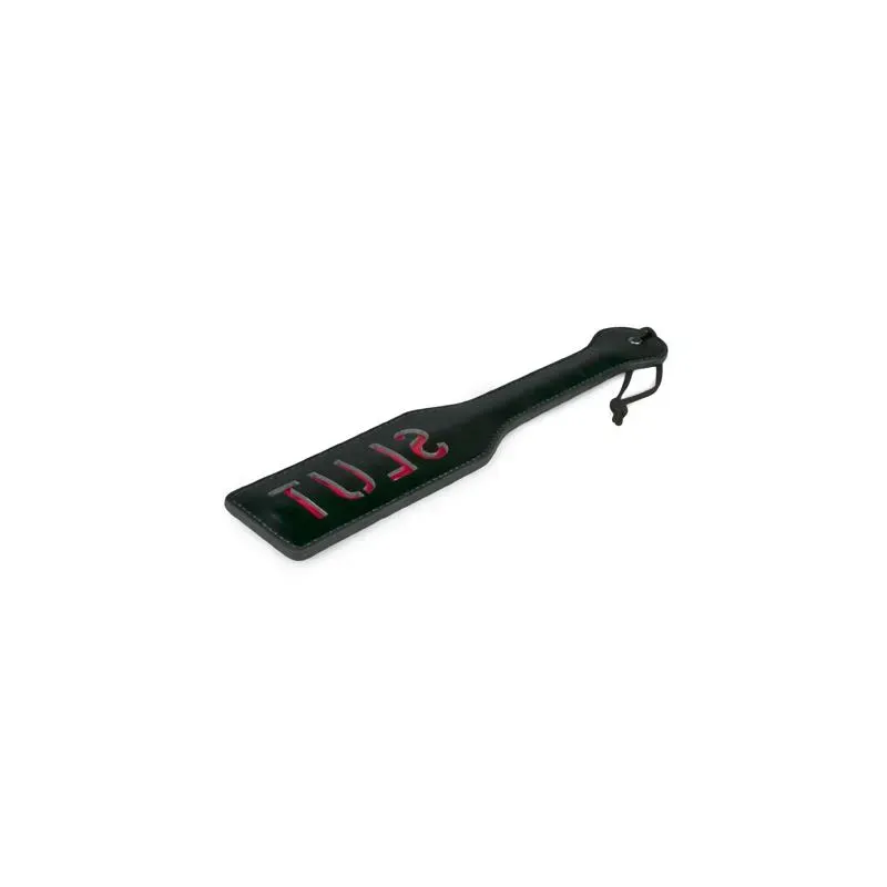 EasyToys Black Leather Paddle - Slut nahast paddle