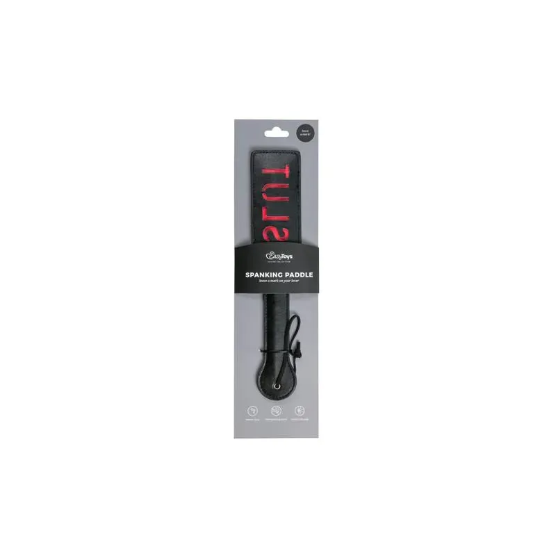 EasyToys Black Leather Paddle - Slut nahast paddle