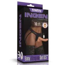 LOVETOY vibreeriv strap-on komplekt puldiga