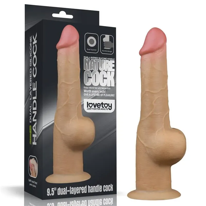 LOVETOY Dual Layered Dildo 9.5 silikoondildo