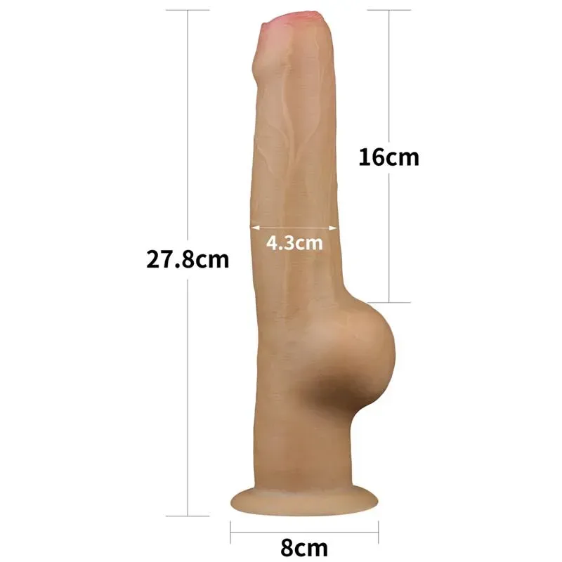 LOVETOY Dual Layered Dildo 11 silikoondildo