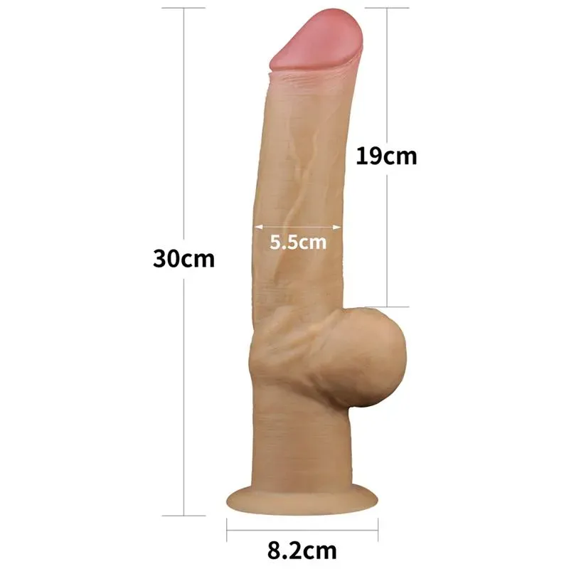 LOVETOY Dual Layered Dildo 12 фаллоимитатор