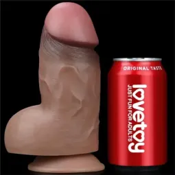 LOVETOY realistlik silikoondildo 18,2 cm