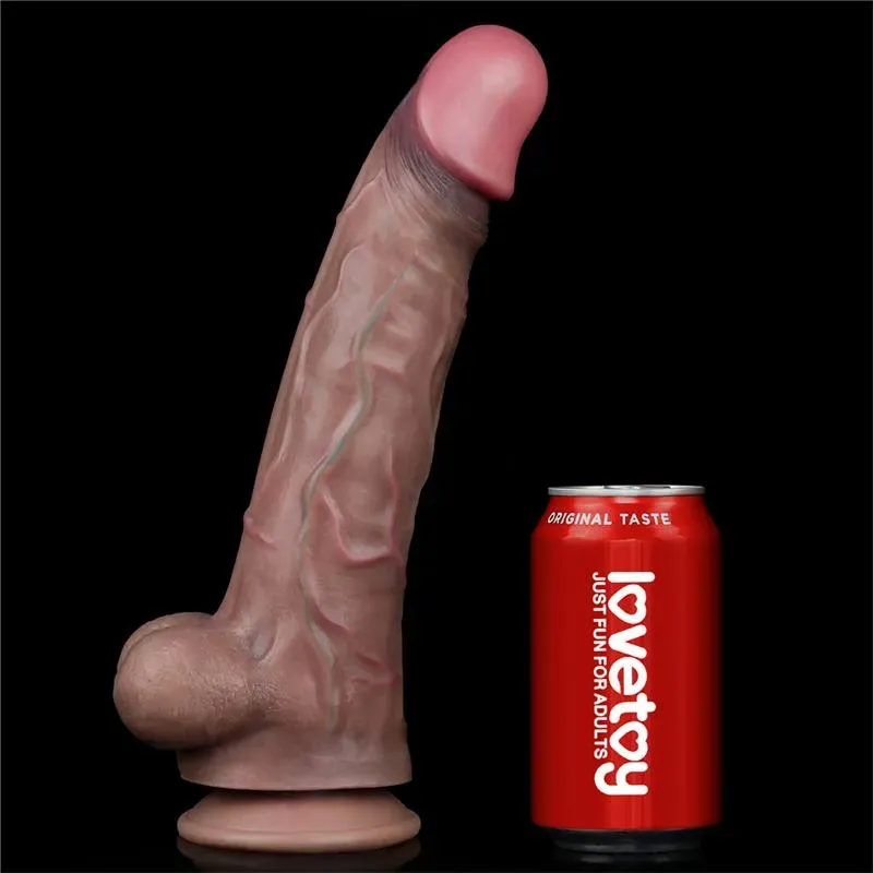 LOVETOY Dual Layered realistlik silikoondildo 29,5 cm