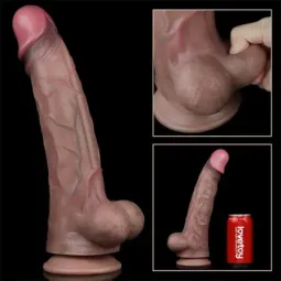 LOVETOY Dual Layered realistlik silikoondildo 29,5 cm