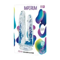 ALIVE Imperium kahepoolne dildo, läbipaistev