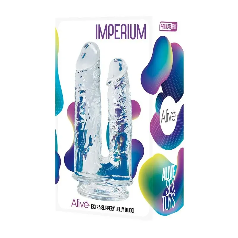 ALIVE Imperium kahepoolne dildo, läbipaistev