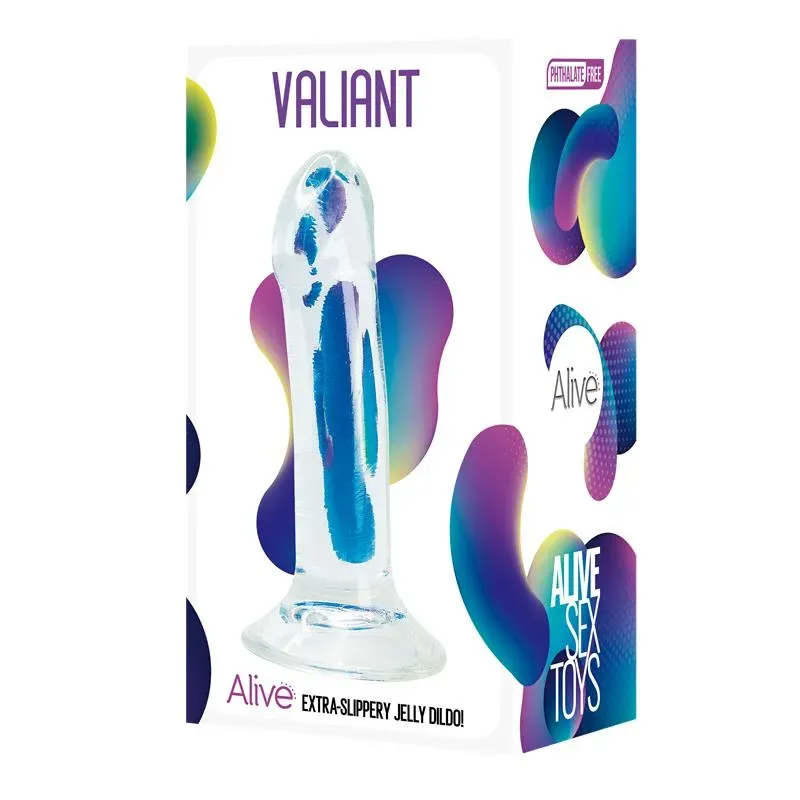 ALIVE Valiant Jelly dildo 16 cm, läbipaistev