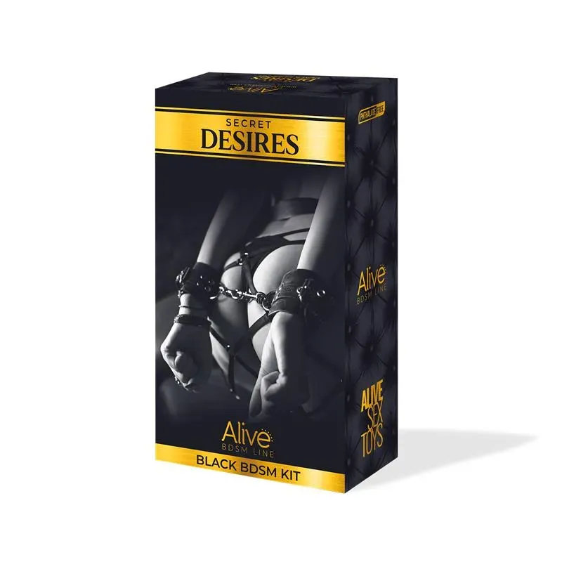 ALIVE Secret Desires Black набор БДСМ, 8 предметов
