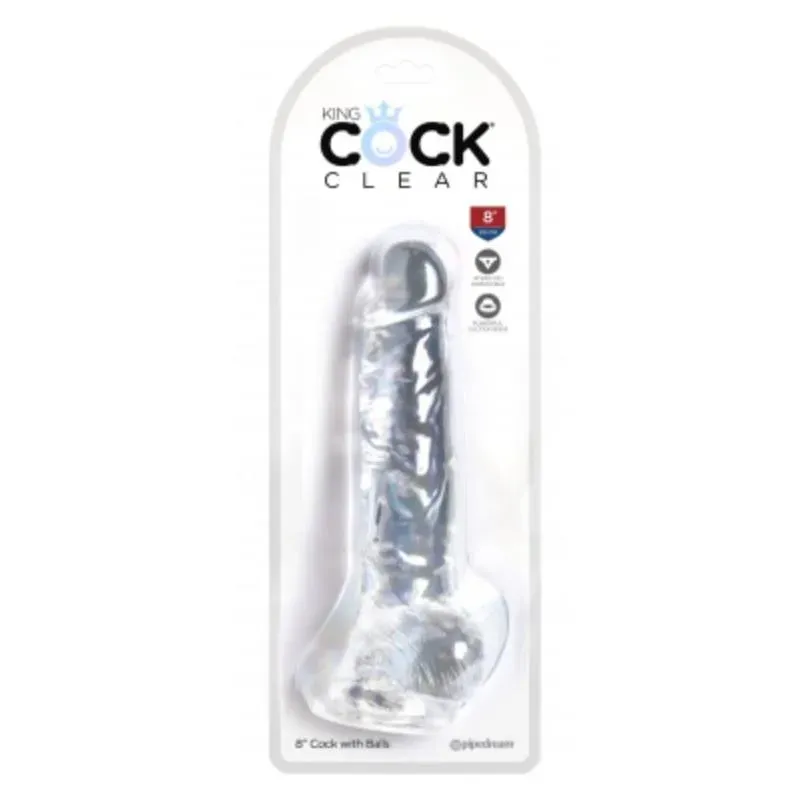KING COCK realistlik dildo munanditega 8"