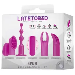 LATETOBED 4Fun вибропуля и 4 насадки