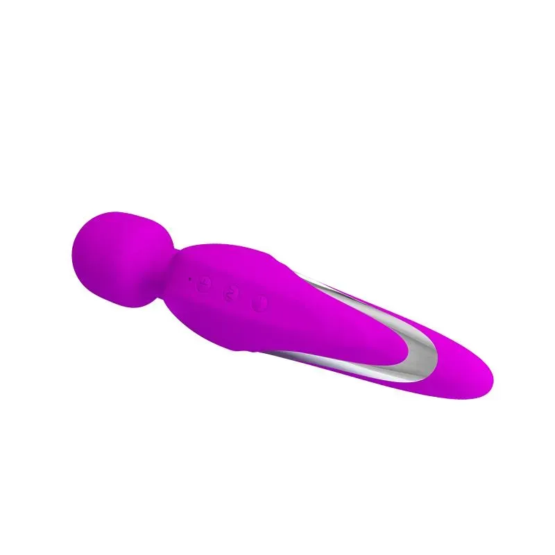 PRETTYLOVE Mortimer USB wand-vibraator, lilla