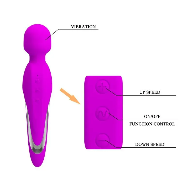 PRETTYLOVE Mortimer USB вибромассажёр wand