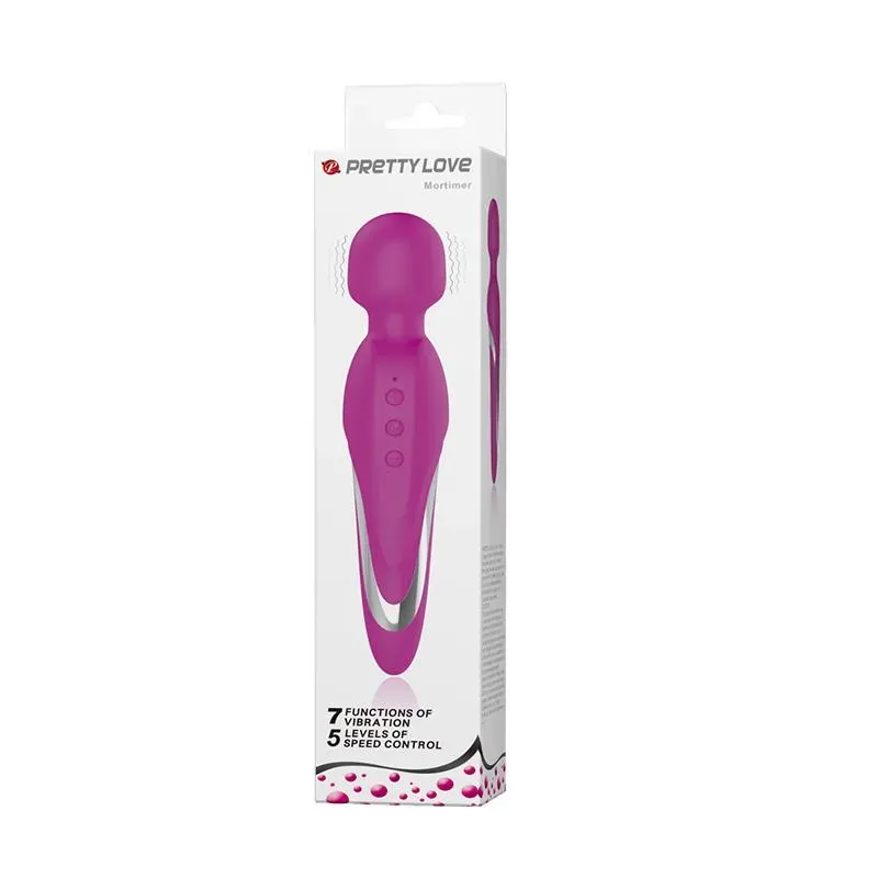 PRETTYLOVE Mortimer USB wand-vibraator, lilla