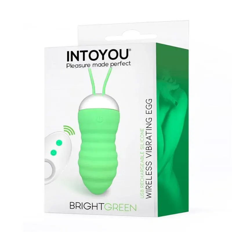 INTOYOU Brightgreen виброяйцо с пультом
