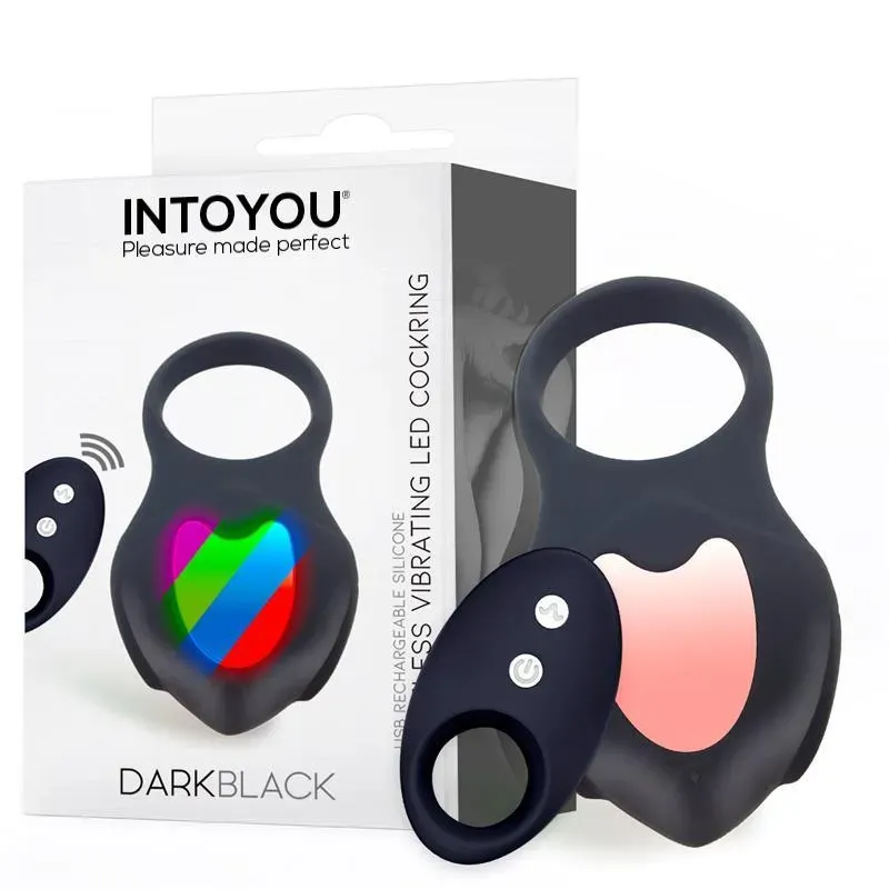 INTOYOU Darkblack виброкольцо с пультом