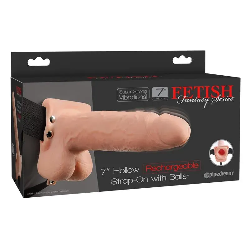 Fetish Fantasy Series 7 полый страпон с вибрацией
