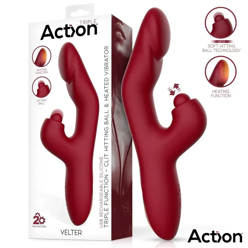 ACTION Velter вибратор с подогревом