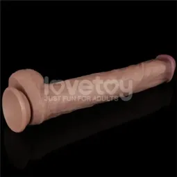 LOVETOY Dual Layered Bendable XXL фаллоимитатор