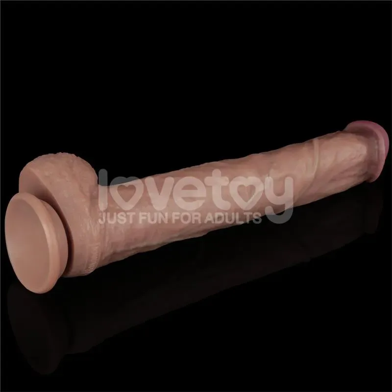LOVETOY Dual Layered Bendable XXL фаллоимитатор
