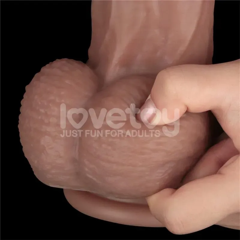 LOVETOY Dual Layered Bendable XXL фаллоимитатор