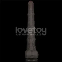 LOVETOY Dual Layered Bendable Dildo XXL 16