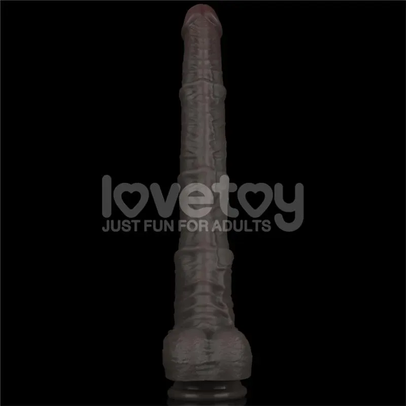 LOVETOY Dual Layered Bendable Dildo XXL 16