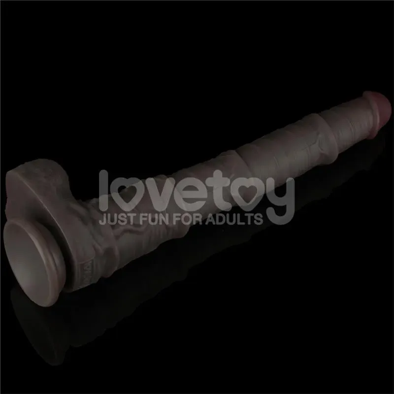 LOVETOY Dual Layered Bendable Dildo XXL 16