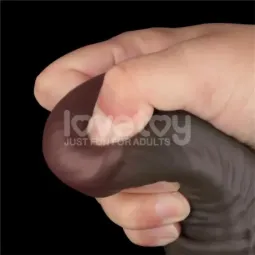 LOVETOY Dual Layered Bendable Dildo XXL 16