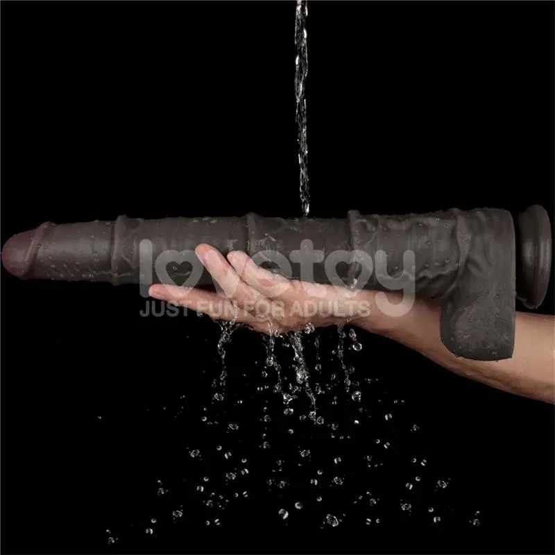 LOVETOY Dual Layered Bendable Dildo XXL 16