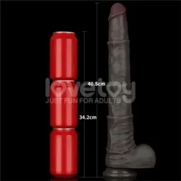 LOVETOY Dual Layered Bendable Dildo XXL 16