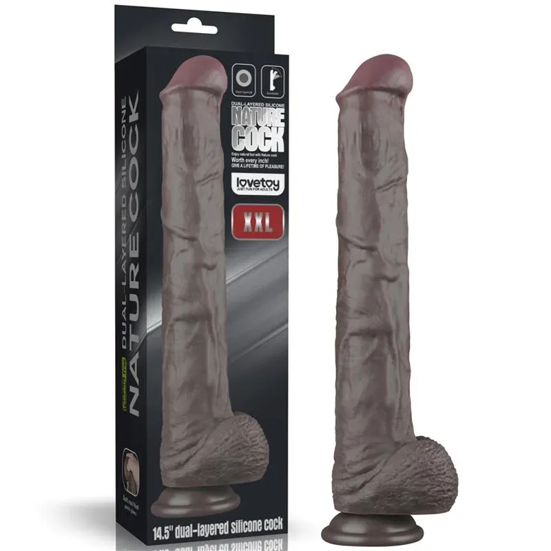 LOVETOY Dual Layered Bendable Dildo XXL 14,5