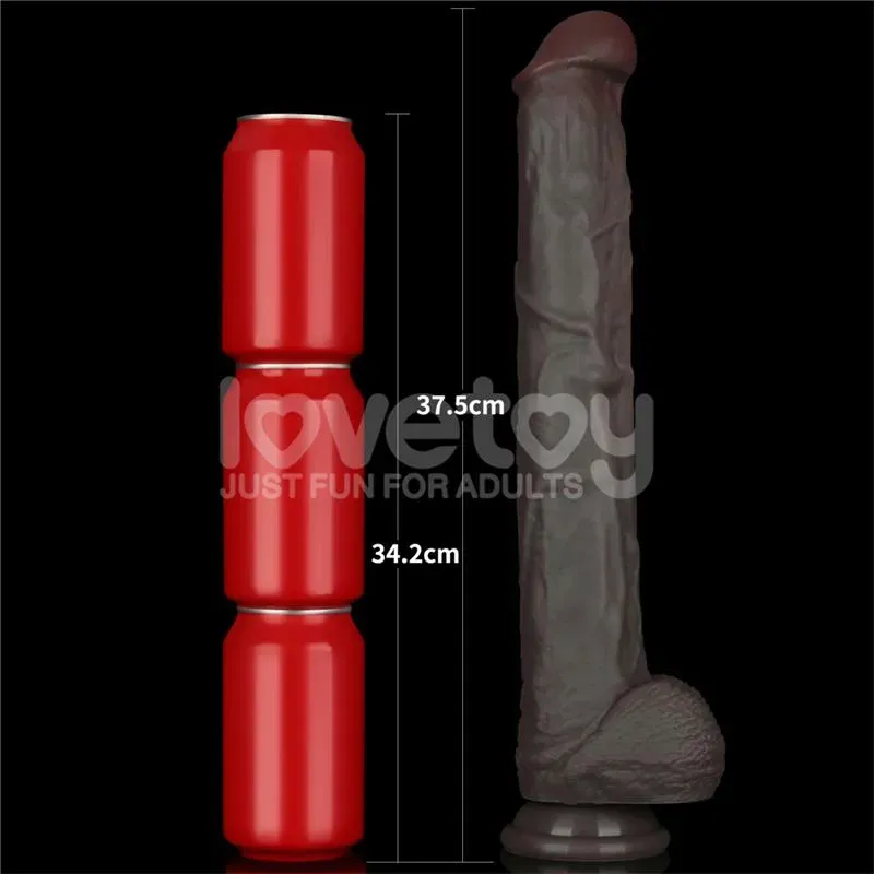 LOVETOY Dual Layered Bendable Dildo XXL 14,5